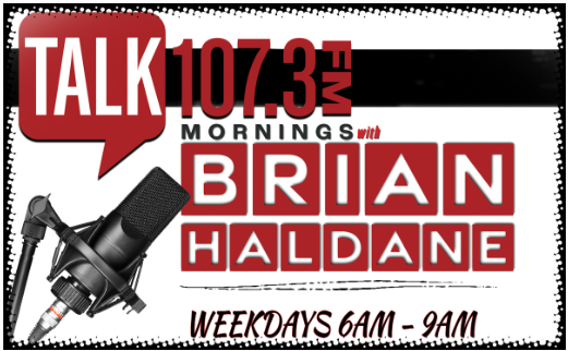 Talk 107.3's Mornings with Brian Haldane logo