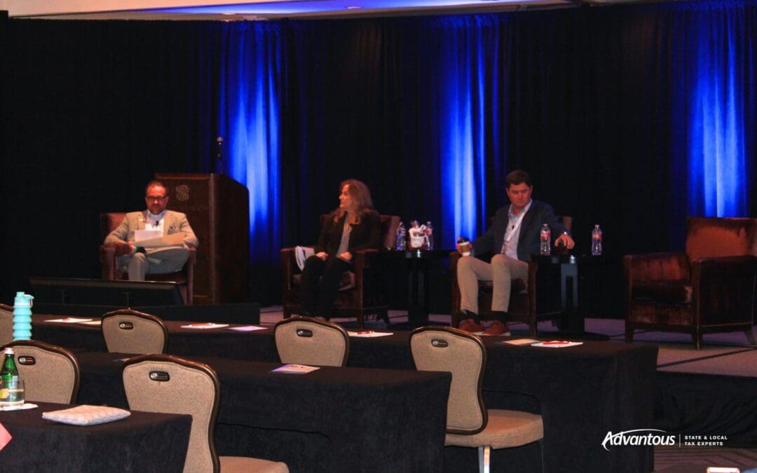 Valerie Mathieu, Russel Richardson, Reuben A. Rangel (Senior Manager, Property Tax, Advantous Consulting) Economic Developments Panel at the 2024 SALT Summit