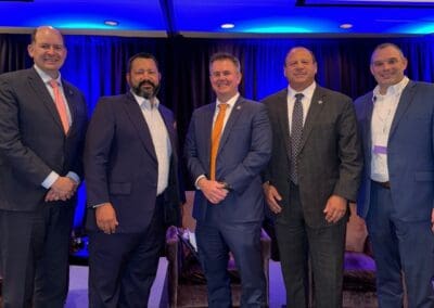 Advantous Co-Owner Jason Decuir, Senator Mike Reese, Mano DeAyala and Carl Walker discuss upcoming legislative priorities at the 2024 SALT Summit